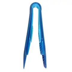 Handy Housewares 3 Piece Sturdy Nylon Nesting Serving Tongs Set - 6", 8" and 10" Tongs Blue