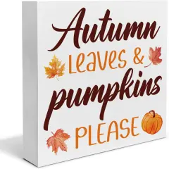 Fall Home Decor Indoor for Desk Table Shelf 5 X 5