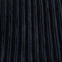 1 Yard Pleated Stretch Velvet Spandex Fabric 58 Inches Width Black