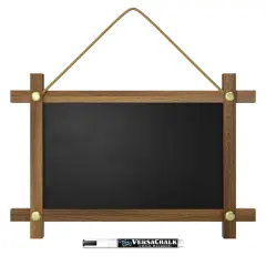 VersaChalk Hanging Chalkboard w/ Frame - 15"x10"