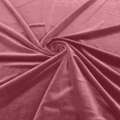 1 Yard Premium Stretch Velvet Fabric Apparel Crafting Material 58/60" Wide Dusty Rose