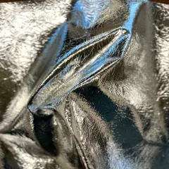1 Yard Chrome Reflective Vinyl Fabric For Handbags Upholstery Wallets Crafts 54 Inch Width Silver
