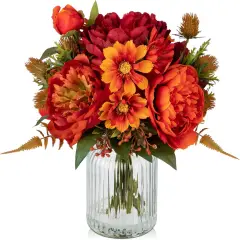Peony Fake Fall Flowers Centerpieces
