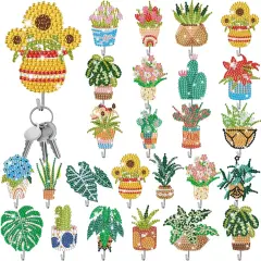 25 Pcs Floral Diamond Painting Kits for Adults