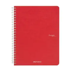 Fabriano Ecoqua Original Spiral-Bound Notebook, A5, 70 Sheets Red