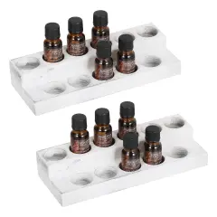 2PCS Essential Oils Storage Rack 22 Slot Wooden Nail Polish Display Holder