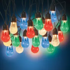 Collections Etc Solar Bubbles String Lights