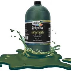 Pouring Masters Ivy Green/Blue Iridescent Special Effects Acrylic Pouring Paint - Premium 64-Ounce Pre-Mixed Fluid Acrylic Paint - Fluid Art Supplies for Canvas, Wood, Paper, Tile & Rocks
