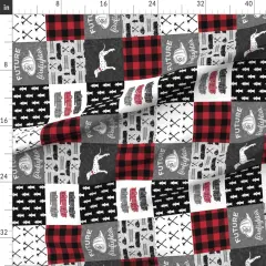 Various Fabrics by the Yard or Fat Quarter Firefighter Wholecloth Patchwork Red Black Future Fire Truck Boy Little Man Arrow Custom Printed Fabric by Spoonflower