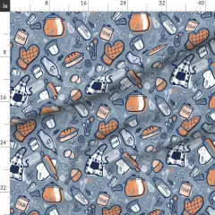Various Fabrics by the Yard or Fat Quarter Cooking Food Kitchen Cook Chef Baking Custom Printed Fabric by Spoonflower