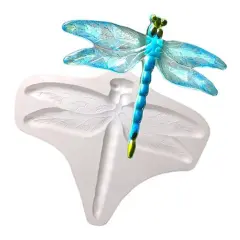 14.5" x 12" x 1.5" - XL Dragonfly Frit Glass Fusing Frit Casting Kiln Mold - for Stained Glass Projects