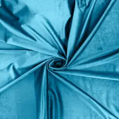 1 Yard Royale Velvet Fabric for Upholstery Drapery Home Decor Crafts 60 Inches Width Aqua Blue