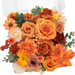 Burnt Orange Artificial Flowers