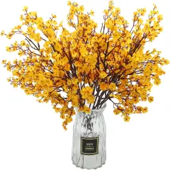 10 Pcs Artificial Babys Breath Flowers Orange