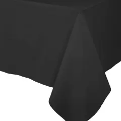BLACK PAPER LINEN LIKE TABLE COVER