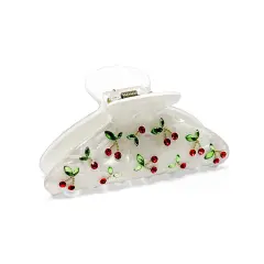 Wrapables Shimmering Rhinestone Hair Claw Clip for Women, Hair Accessories for Women, Cherries