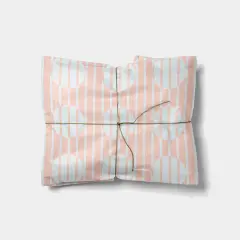 Pink Circle and Stripe Gift Wrap