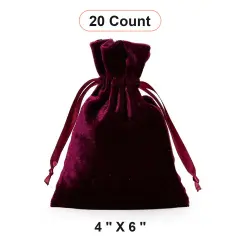 Velvet Jewelry Pouches 4" x 6" Soft Storage