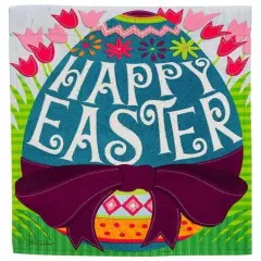 Happy Easter Egg Garden Flag 2 Sided Easter