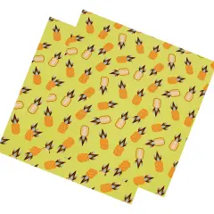 Kawaii Pineapple Party Printed Spandex Fabric