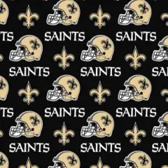 Licensed NFL New Orleans Saints Cotton 6283-D Fabric by the Yard