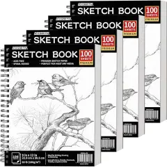 9"X12" Sketch Book 400 Sheets (68 lb/100gsm) Bright White