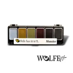 Wolfe FX 6 Color Palette / Face Paint Kit (Monster)