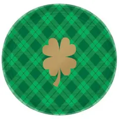 St. Patrick's Plaid Oval Platter - 18ct