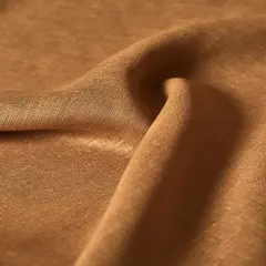 1 Yard Mocha Softened Pure Linen Fabric, Midweight Solid 54 Inches Wide for Apparel and Home Decor