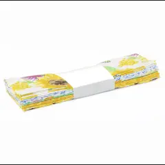 Fabric Editions Fabric Palette Assortment 10"X10" 20/Pkg-5 Each Of 4 Designs -Sunflower