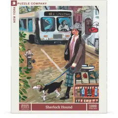 New York Puzzle Company Sherlock Hound 1000 Piece Piece Jigsaw Puzzle