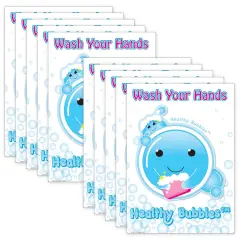 Smart Poly&reg; PosterMat Pals&trade; Space Savers, 13" x 9-1/2", Healthy Bubbles, Pack of 10