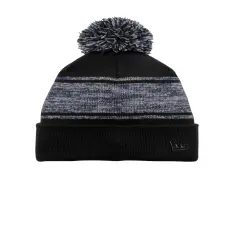 New Era &reg; Knit Chilled Pom Beanie Black/ Deep Navy