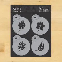 Whole Leaves Cookie Stencil Set | C955 by Designer Stencils | Cookie Decorating Tools |