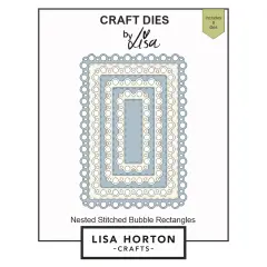 Lisa Horton Crafts Stitched Dies-Stitched Bubble Rectangles