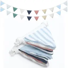 2 Pcs 15.5 ft Pennant Banner Flags - Elegant Color