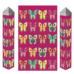 Bohemian Flutters Art Pole Butterflies 20 Inches