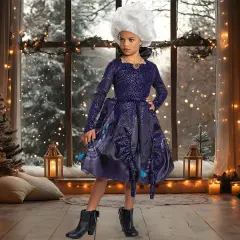 Deluxe Ursula Little Mermaid Kids Costume with Necklace