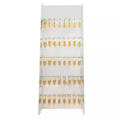 Silver 5 ft Foam 5-Tier Wine Glass Rack Champagne Flute Holder Stand Party