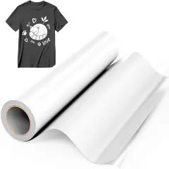 White HTV Heat Transfer Vinyl,12" x8ft
