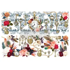 Decor Transfers&reg; 24x35 - Cece Once Upon A Time - total sheet size 24"x35", cut into 2 sheets