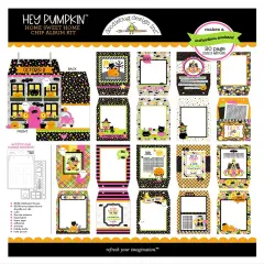 Doodlebug Chip Album Kit-Hey Pumpkin
