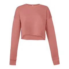 Bella Canvas Cropped Crew Fleece - Mauve, Small