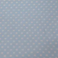 Light Blue with White Dots Cotton Fabric by the yard