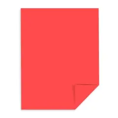 Astrobrights 12" x 12" 80# Cover Sheets Bulk Pack of 100 Rocket red