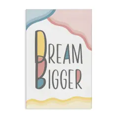 Stupell Industries Dream Bigger Pastel Shapes Canvas Wall Art Design by Martina Pavlova