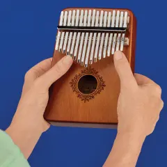 Collections Etc Galvanized Steel Key Finger Harp Instrument