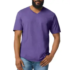 Gildan Softstyle V-Neck T-Shirt Heather purple