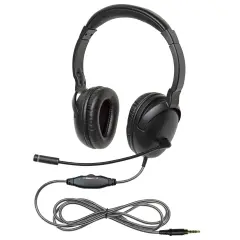 Califone NeoTech Plus 1017MT Premium, Over-Ear Stereo Headset with Gooseneck Microphone, 3.5mm Plug, Black