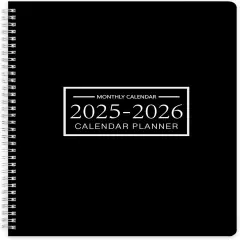 Monthly Academic Planner 2025-2026 Monthly Calendar Planner from Jan 2025 - Dec 2026, 9'' x 11'', Organize Schedule for School, Office, Family